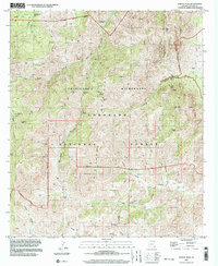 preview thumbnail of historical topo map of Cochise County, AZ in 1997