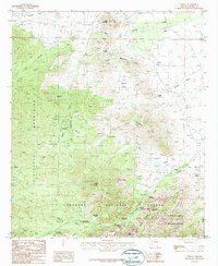 Download a high-resolution, GPS-compatible USGS topo map for Portal, AZ (1987 edition)
