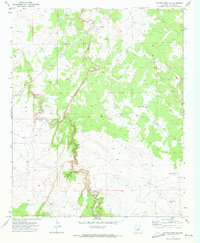 Download a high-resolution, GPS-compatible USGS topo map for Potato Wash NE, AZ (1973 edition)
