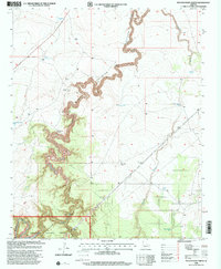 Download a high-resolution, GPS-compatible USGS topo map for Potato Wash North, AZ (2000 edition)
