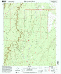 Download a high-resolution, GPS-compatible USGS topo map for Potato Wash South, AZ (2000 edition)