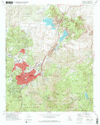Download a high-resolution, GPS-compatible USGS topo map for Prescott, AZ (1977 edition)