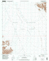preview thumbnail of historical topo map of Yuma County, AZ in 1997