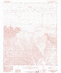 Download a high-resolution, GPS-compatible USGS topo map for Red Bluff Mountain West, AZ (1986 edition)