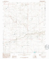 preview thumbnail of historical topo map of Coconino County, AZ in 1986