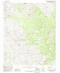 Download a high-resolution, GPS-compatible USGS topo map for Rockinstraw Mountain, AZ (1986 edition)