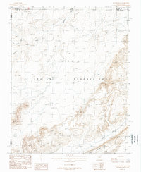 preview thumbnail of historical topo map of Apache County, AZ in 1988