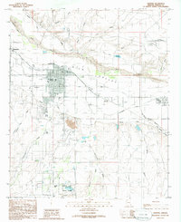 Download a high-resolution, GPS-compatible USGS topo map for Safford, AZ (1986 edition)