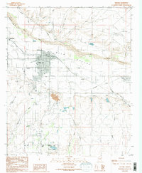 Download a high-resolution, GPS-compatible USGS topo map for Safford, AZ (1986 edition)