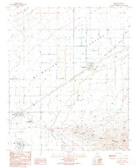Download a high-resolution, GPS-compatible USGS topo map for Salome, AZ (1990 edition)