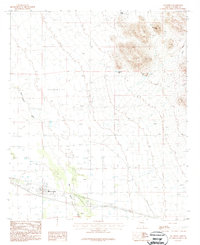 Download a high-resolution, GPS-compatible USGS topo map for San Simon, AZ (1987 edition)