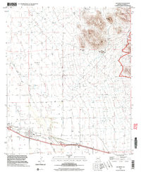 preview thumbnail of historical topo map of San Simon, AZ in 1998