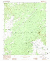 Download a high-resolution, GPS-compatible USGS topo map for Sawmill, AZ (1983 edition)