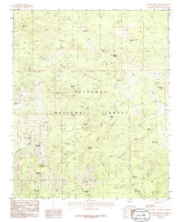 Download a high-resolution, GPS-compatible USGS topo map for Seepage Mountain, AZ (1986 edition)