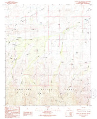 preview thumbnail of historical topo map of Graham County, AZ in 1985