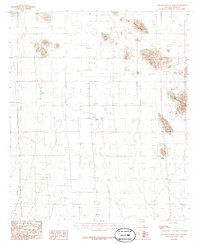 preview thumbnail of historical topo map of Cochise County, AZ in 1986