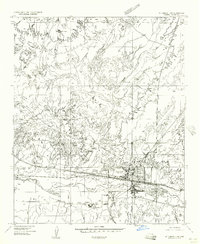 1955 Map of Holbrook, AZ, 1957 Print