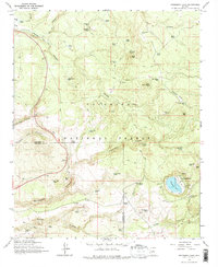 preview thumbnail of historical topo map of Coconino County, AZ in 1965
