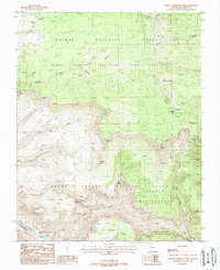 preview thumbnail of historical topo map of Coconino County, AZ in 1988