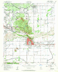 historical topo map of Tempe, Maricopa County, AZ in 1952
