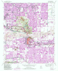 preview thumbnail of historical topo map of Tempe, AZ in 1952