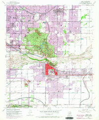 preview thumbnail of historical topo map of Tempe, AZ in 1952