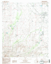 Download a high-resolution, GPS-compatible USGS topo map for Thatcher, AZ (1985 edition)