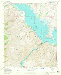 Download a high-resolution, GPS-compatible USGS topo map for Theodore Roosevelt Dam, AZ (1965 edition)