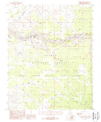 Download a high-resolution, GPS-compatible USGS topo map for Toothpick Ridge, AZ (1988 edition)