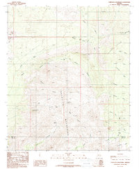 preview thumbnail of historical topo map of Pinal County, AZ in 1988