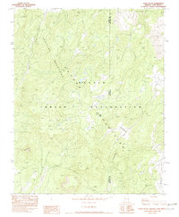 Download a high-resolution, GPS-compatible USGS topo map for Tsaile Butte, AZ (1982 edition)