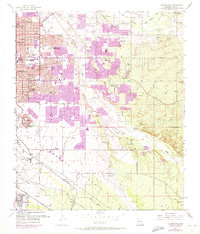 Download a high-resolution, GPS-compatible USGS topo map for Tucson East, AZ (1973 edition)