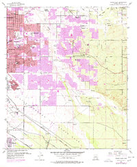 Download a high-resolution, GPS-compatible USGS topo map for Tucson East, AZ (1977 edition)