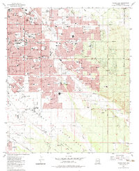 preview thumbnail of historical topo map of Pima County, AZ in 1983