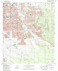 Download a high-resolution, GPS-compatible USGS topo map for Tucson East, AZ (1986 edition)