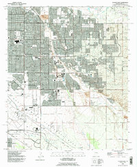 preview thumbnail of historical topo map of Pima County, AZ in 1992