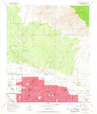 Download a high-resolution, GPS-compatible USGS topo map for Tucson North, AZ (1967 edition)