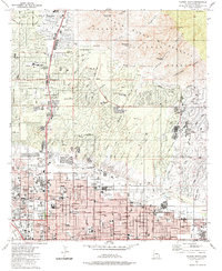 preview thumbnail of historical topo map of Pima County, AZ in 1984