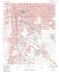 preview thumbnail of historical topo map of Tucson, AZ in 1983