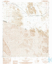 Download a high-resolution, GPS-compatible USGS topo map for Tule Mountains, AZ (1991 edition)