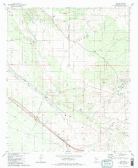Download a high-resolution, GPS-compatible USGS topo map for Vail, AZ (1981 edition)