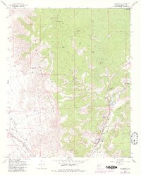 Download a high-resolution, GPS-compatible USGS topo map for Valentine, AZ (1980 edition)