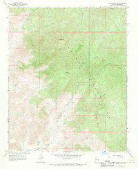 Download a high-resolution, GPS-compatible USGS topo map for Wabayuma Peak, AZ (1980 edition)