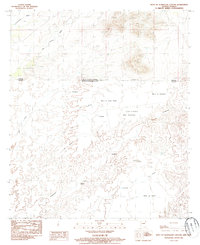 preview thumbnail of historical topo map of Cochise County, AZ in 1985
