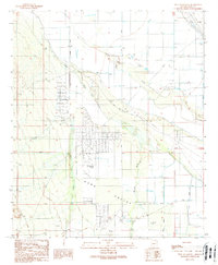 preview thumbnail of historical topo map of Pima County, AZ in 1989