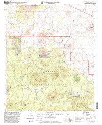 preview thumbnail of historical topo map of Apache County, AZ in 1997