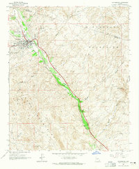 Download a high-resolution, GPS-compatible USGS topo map for Wickenburg, AZ (1965 edition)