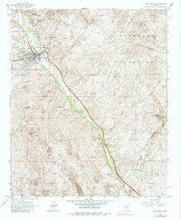 Download a high-resolution, GPS-compatible USGS topo map for Wickenburg, AZ (1984 edition)