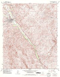 Download a high-resolution, GPS-compatible USGS topo map for Wickenburg, AZ (1993 edition)