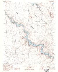 Download a high-resolution, GPS-compatible USGS topo map for Wild Horse Mesa, AZ (1985 edition)
